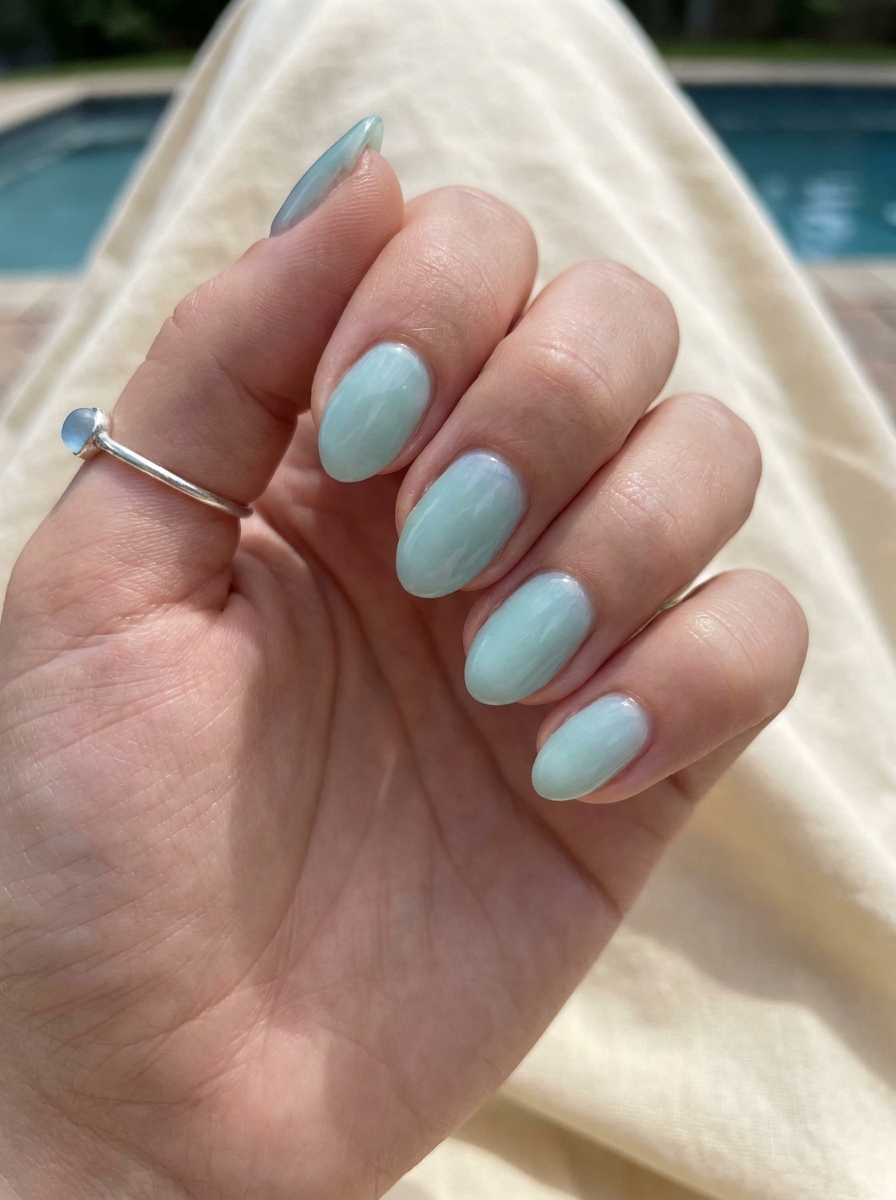 Sea Glass Nails als Summer Nail Inspo Inspiration 2026